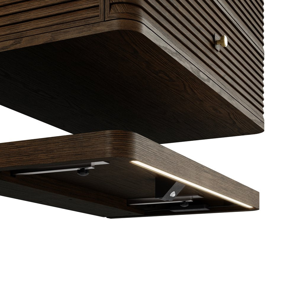 James Martin - Allamari 36" Single Vanity, Sable w/ Single Hole 3 CM Victorian Silver Silestone Top - D640-V36-SBL-3VSL view 10