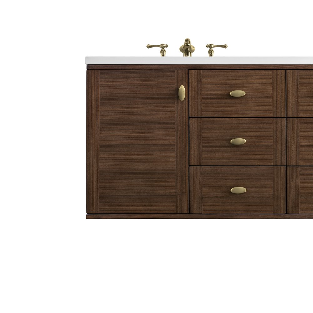 James Martin - Amberly 60" Double Vanity, Mid-Century Walnut w/ 3 CM Ethereal Noctis Top w/FreePower Wireless Charger - 670-V60D-WLT-FENC view 26