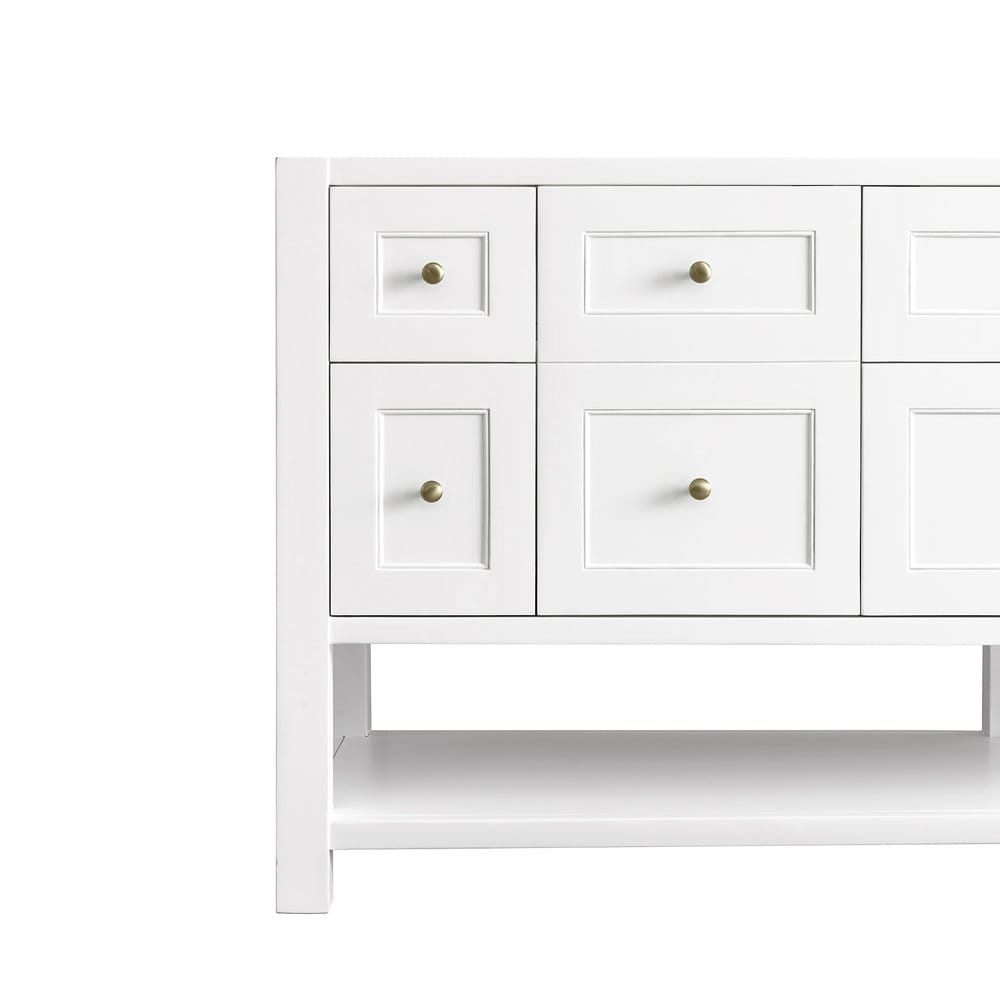 James Martin - Breckenridge 72" Double Vanity Base Only, Bright White - 330-V72-M-BW view 11