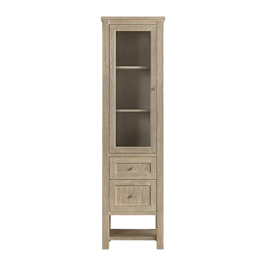 James Martin - Breckenridge Linen Cabinet, Whitewashed Oak - 330-LC-WWO view 2