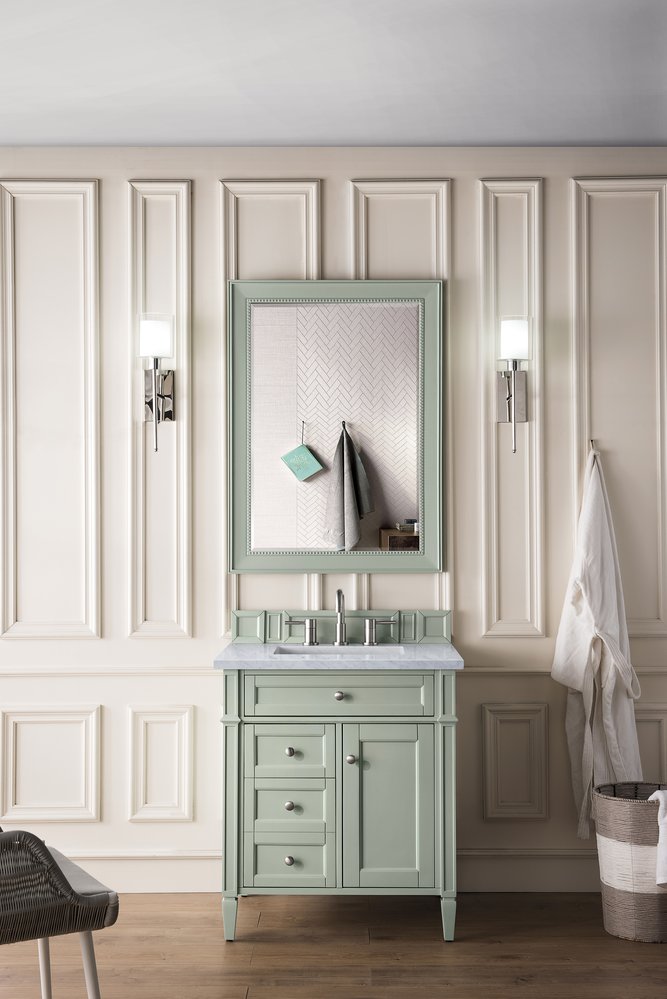 James Martin - Bristol 29" Rectangular Mirror, Sage Green - 157-M29-SGR view 2