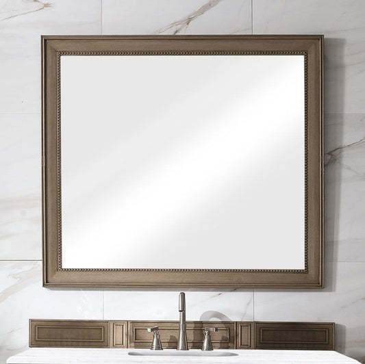 James Martin - Bristol 44" Rectangular Mirror, Whitewashed Walnut - 157-M44-WW view 2