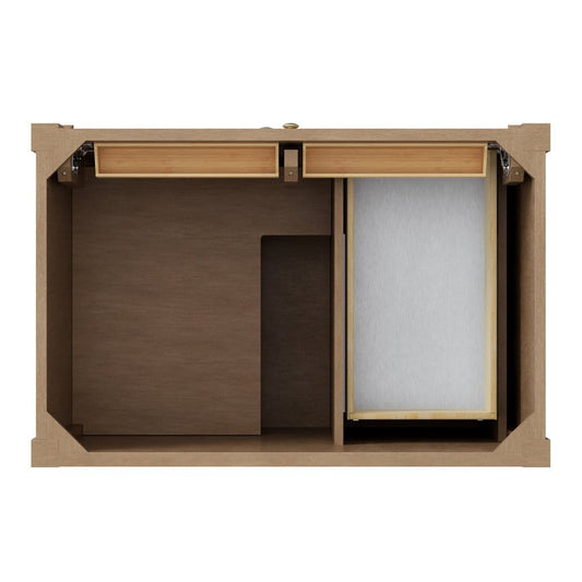 James Martin - Brittany 36" Single Vanity Cabinet, Pecan - 655-V36-PCN view 2
