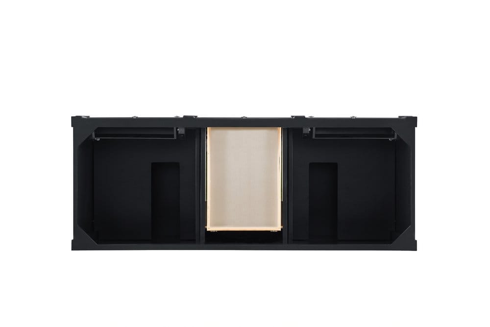 James Martin - Brittany 60" Double Vanity Cabinet, Black Onyx - 650-V60D-M-BKO view 2