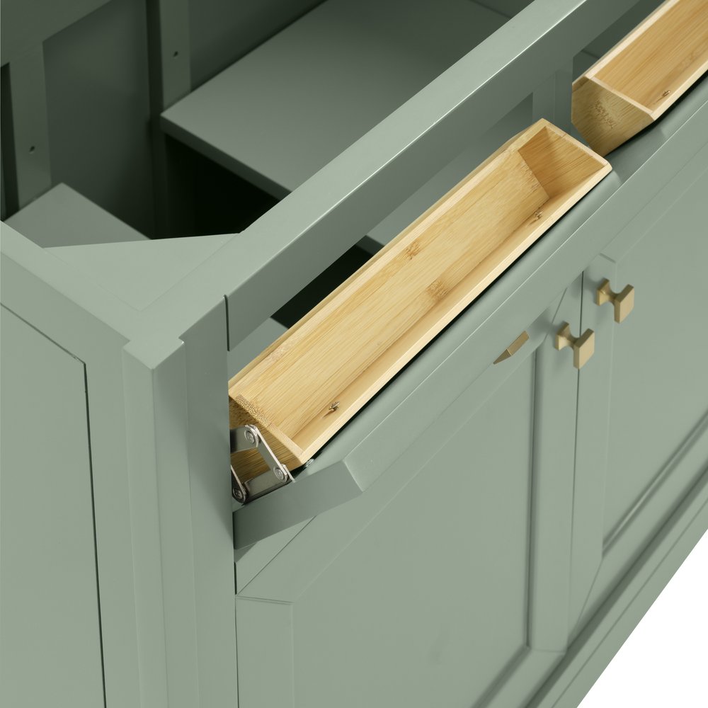 James Martin - Chicago 36" Single Vanity, Smokey Celadon, w/ 3 CM Carrara Marble Top - 503-V36-SC-3CAR view 15