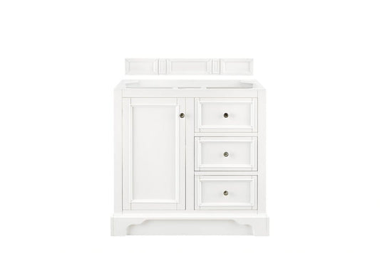 James Martin - De Soto 36" Single Vanity Cabinet, Bright White - 825-V36-BW view 2