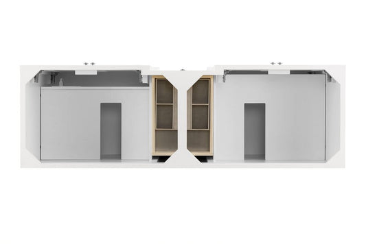 James Martin - De Soto 72" Double Vanity Cabinet, Bright White - 825-V72-BW view 2