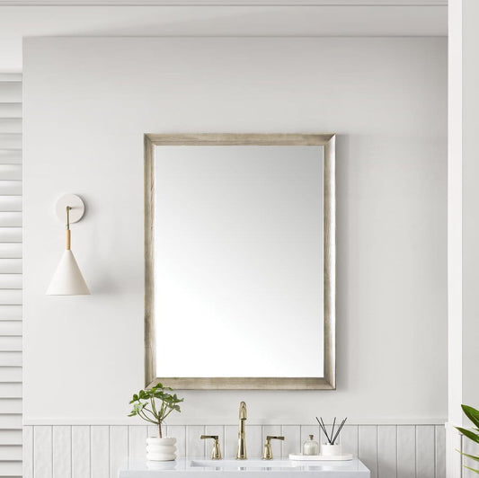 James Martin - Glenbrooke 30" Mirror, Whitewashed Oak - 735-M30-WWO view 2