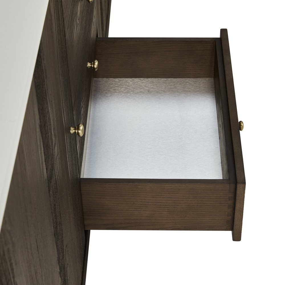 James Martin - Gracyn 72" Double Vanity, Sable, w/ 3 CM White Zeus Quartz Widespread Top - D125-V72-SBL-WWZ view 12