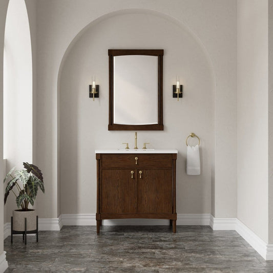 James Martin - Kinnsden 26" Mirror, Sable Oak - D680-M26-SBK view 2