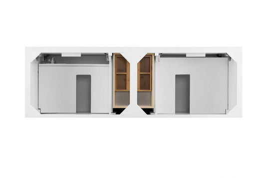 James Martin - Palisades 72" Double Vanity Cabinet, Bright White - 527-V72-BW view 2