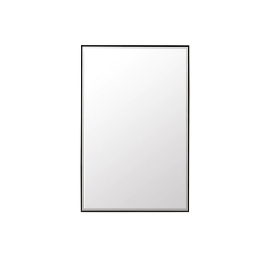 James Martin - Rohe 26" Rectangular Mirror, Matte Black - 715-M26-MB view 2
