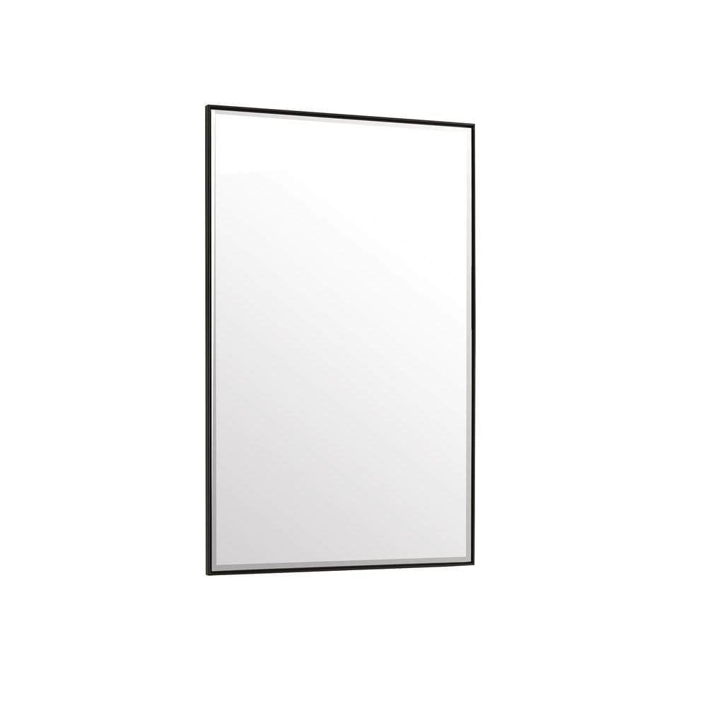 James Martin - Rohe 26" Rectangular Mirror, Matte Black - 715-M26-MB view 8