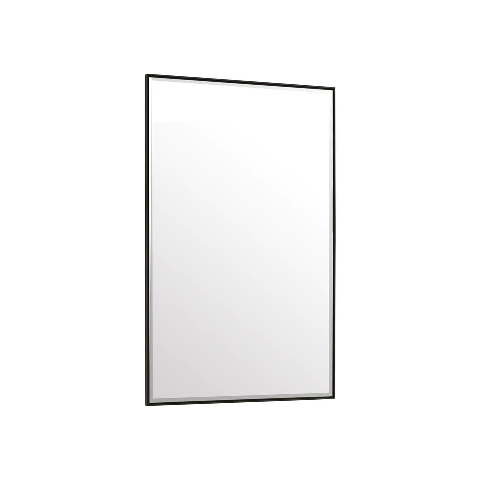 James Martin - Rohe 26" Rectangular Mirror, Matte Black - 715-M26-MB view 8