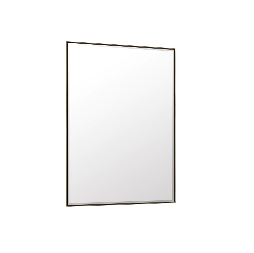 James Martin - Rohe 30" Rectangular Mirror, Champagne Brass - 715-M30-CB view 4