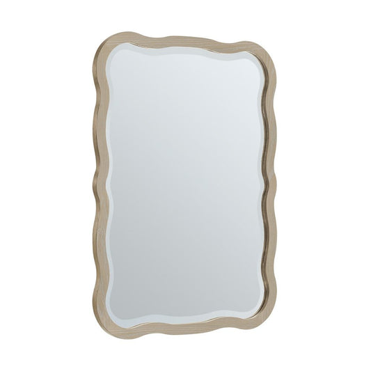 James Martin - Rowyn Wavy 28" Mirror, Natural - 246-M28-NAT view 2