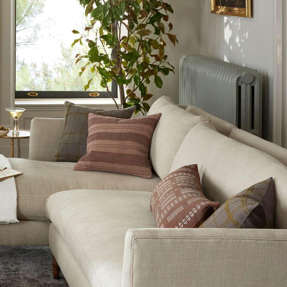 Jean Stoffer x Loloi - Kristy Clay 18 x 18 Cover Only Pillow - P134PJS0001CG00PIL1 veiw 2