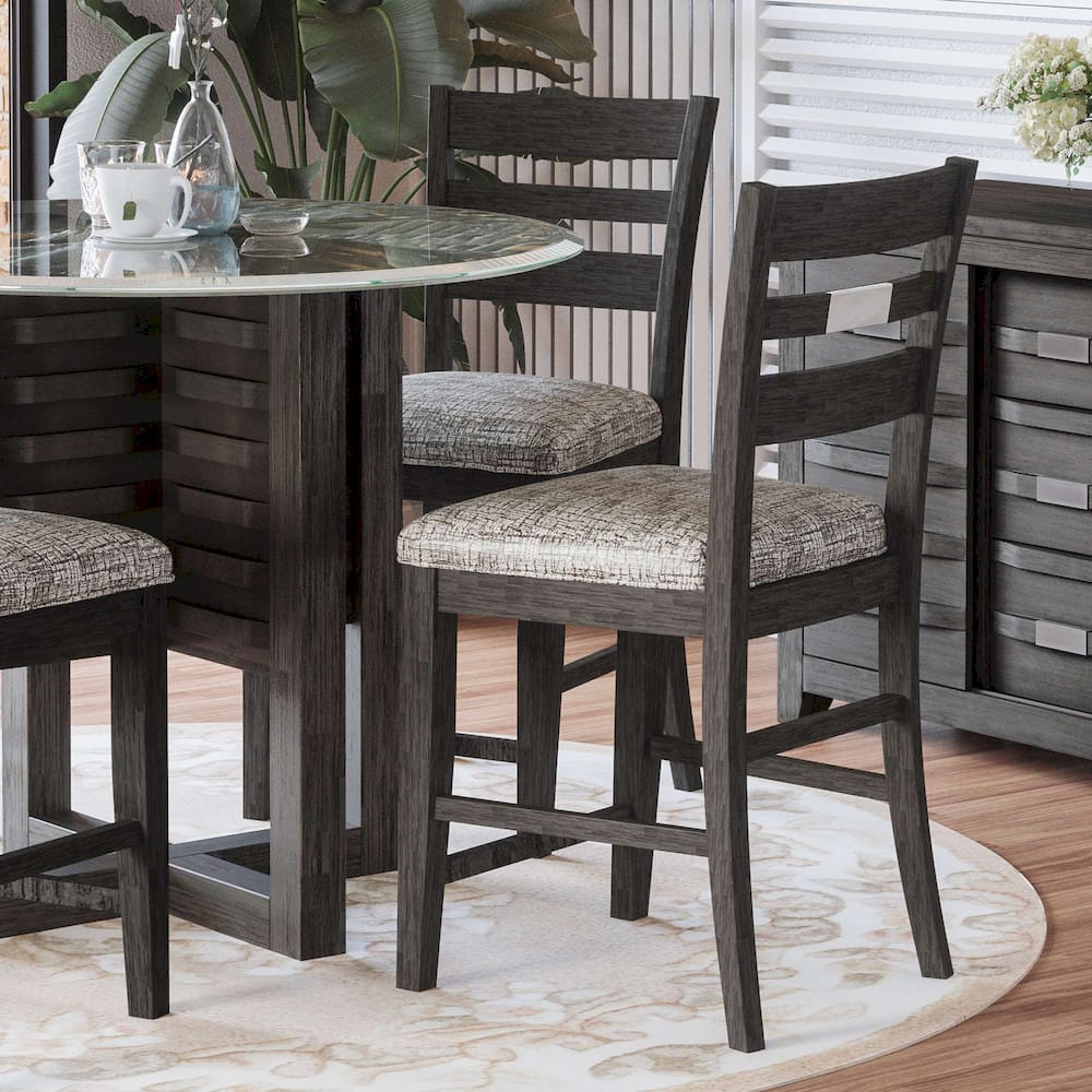 Jofran - Altamonte Ladderback Counter Stool in Brushed Grey (Set of 2) - 1855-BS420KD view 8