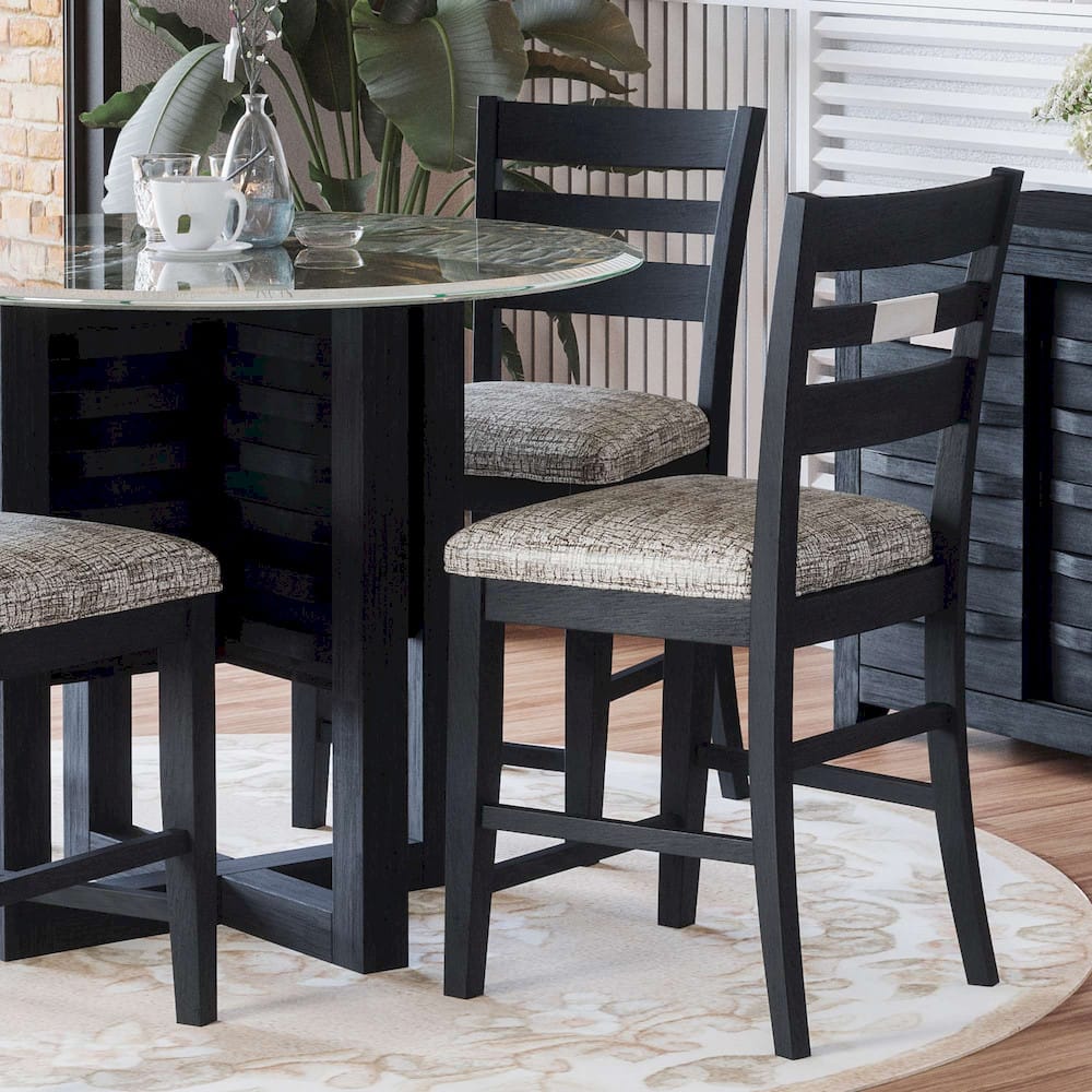 Jofran - Altamonte Ladderback Counter Stool in Dark Charcoal Grey (Set of 2) - 1851-BS420KD view 6