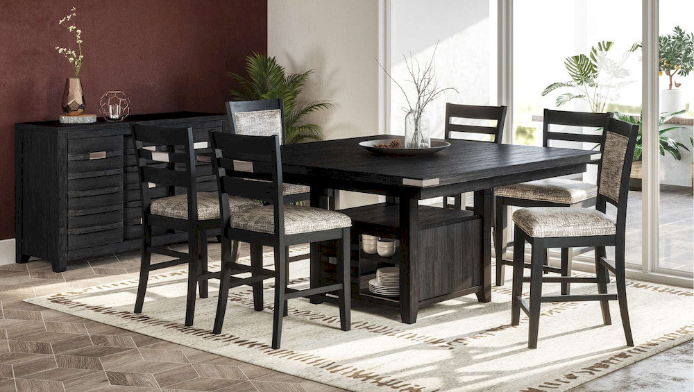 Jofran - Altamonte Square Counter Height Table in Dark Charcoal Grey - 1851-60 view 6