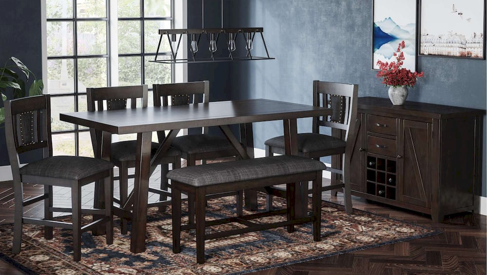 Jofran - American Rustics Counter Height Trestle Table - 1839-72 view 5