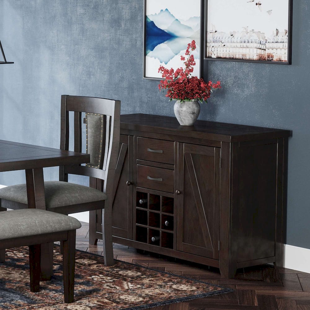 Jofran - American Rustics Sideboard Buffet with Wine Rack - 18389-95KT view 11
