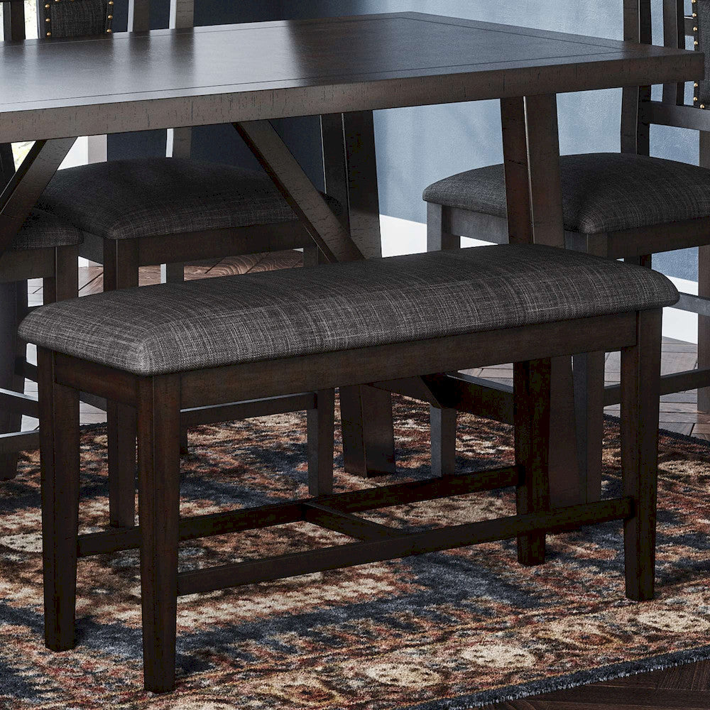 Jofran - American Rustics Upholstered Counter Bench - 1839-BS42KD view 7