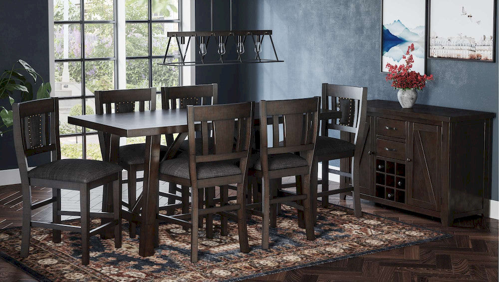 Jofran - American Rustics Upholstered Slatback Stool (Set of 2) - 1839-BS405KD view 7