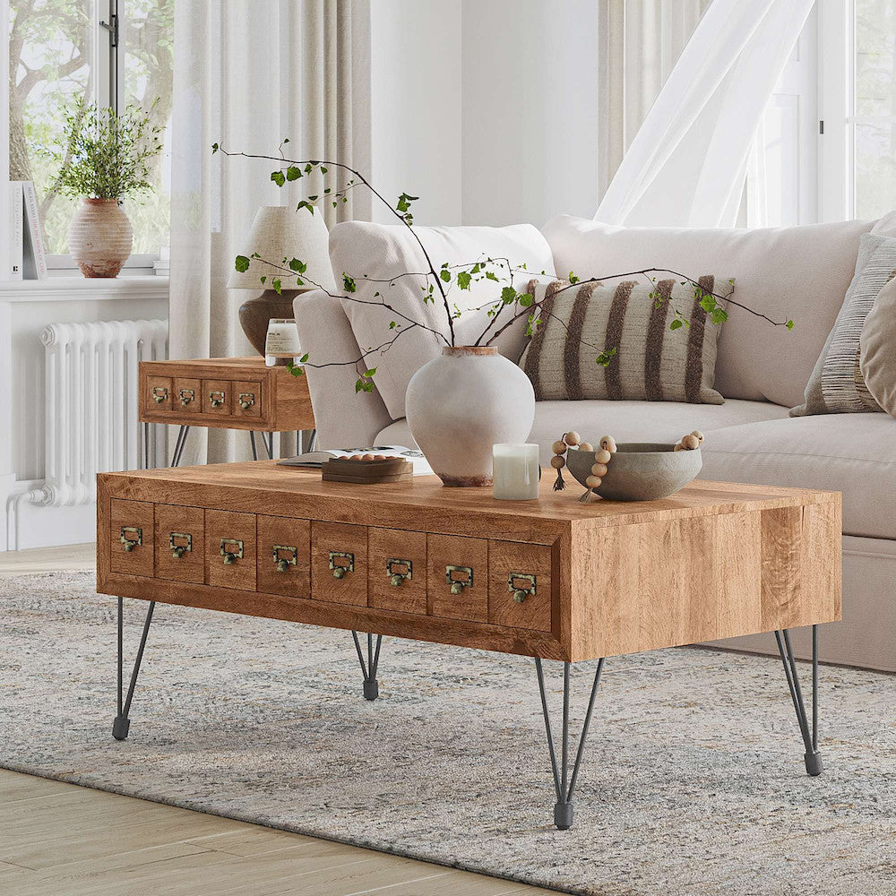 Jofran - American Vintage Coffee Table with Apothecary Drawers - 2129-1 view 15