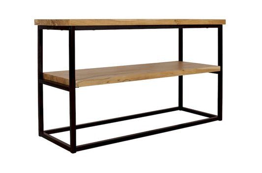 Jofran - Ames Solid Wood Modern 50in Console Sofa Table - Natural and Black - 2058-4 view 2