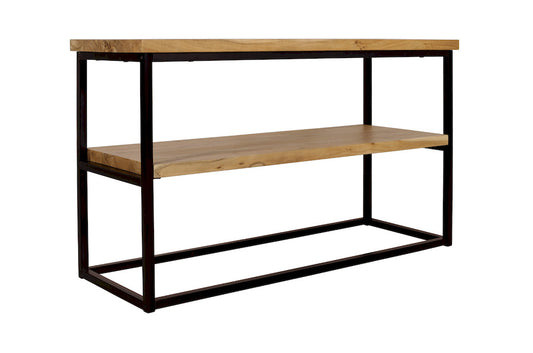 Jofran - Ames Solid Wood Modern 50in Console Sofa Table - Natural and Black - 2058-4 view 2