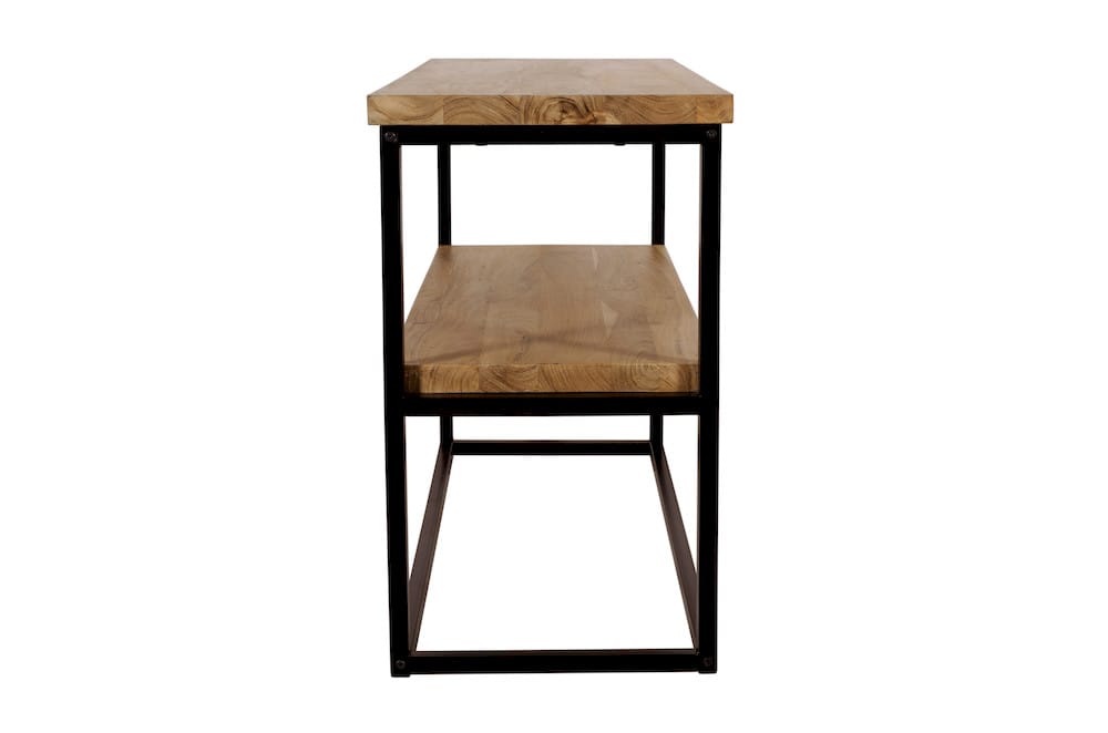 Jofran - Ames Solid Wood Modern 50in Console Sofa Table - Natural and Black - 2058-4 view 5