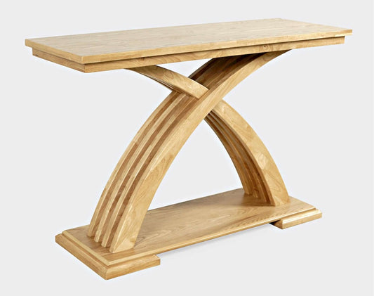 Jofran - Anthology Contemporary 48in Curved Base Console Sofa Table - Natural - 2092-4 view 2
