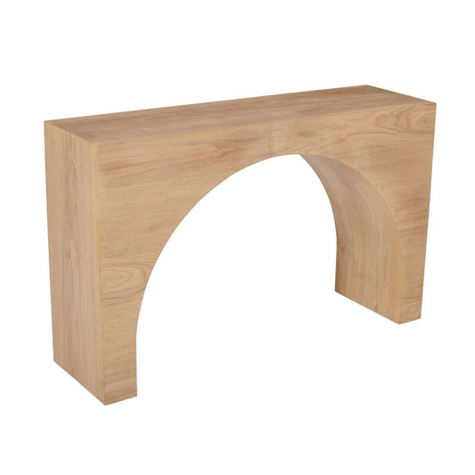 Jofran - Archimedes 48in Arched Wood Modern Rustic Sofa Console Table in Oak - 2430-4 view 2