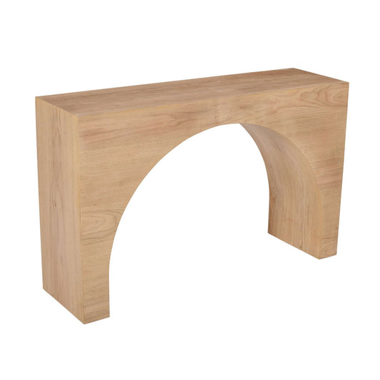 Jofran - Archimedes 48in Arched Wood Modern Rustic Sofa Console Table in Oak - 2430-4 view 2
