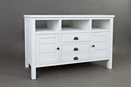 Jofran - Artisans Craft 50in Media Console in eathered white - 1744-50 view 2