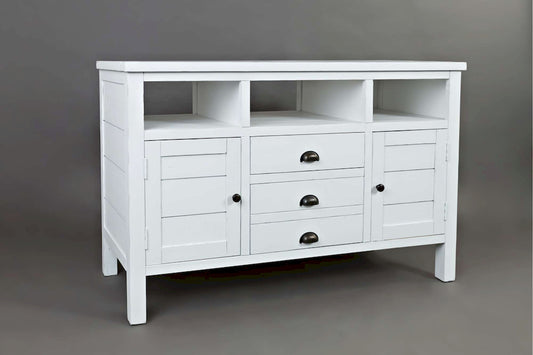 Jofran - Artisans Craft 50in Media Console in eathered white - 1744-50 view 2