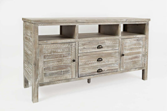 Jofran - Artisans Craft 60in Media Console in Washed Grey - 1743-60 view 2