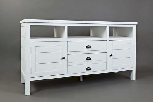 Jofran - Artisans Craft 60in Media Console in weathered white - 1744-60 view 2