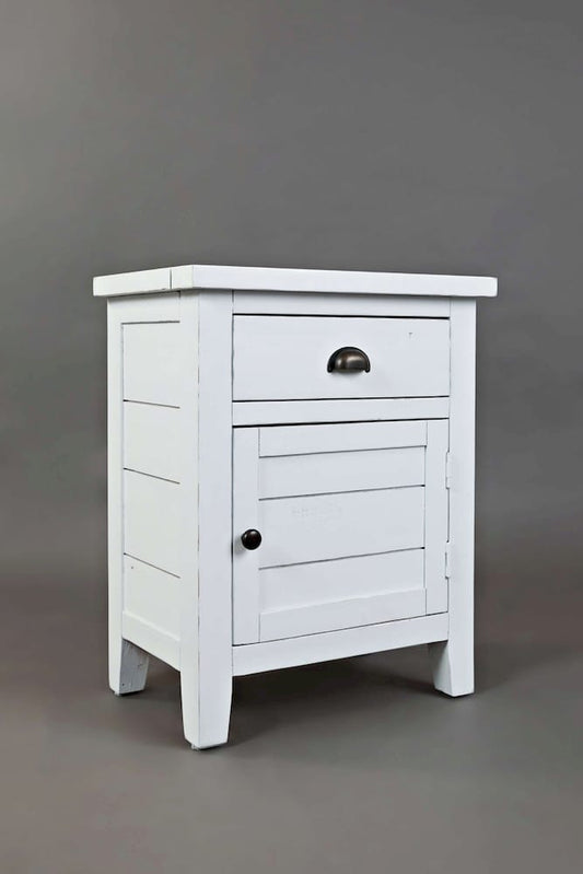 Jofran - Artisans Craft Accent Table in weathered white - 1744-20 view 2