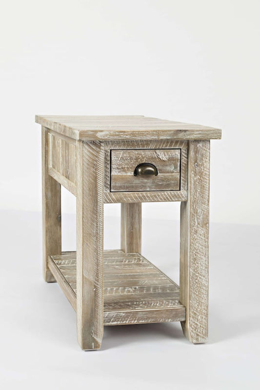 Jofran - Artisans Craft Chairside Table in ashed Grey - 1743-7 view 2