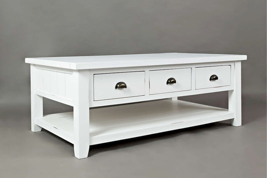 Jofran - Artisans Craft Cocktail Table in eathered white - 1744-1 view 2