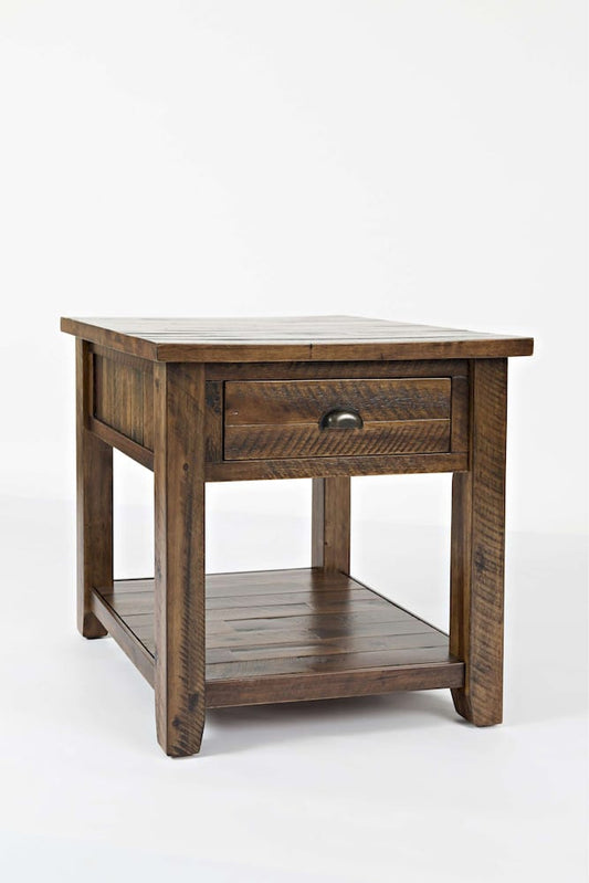 Jofran - Artisans Craft End Table in Dakota Oak - 1742-3 view 2