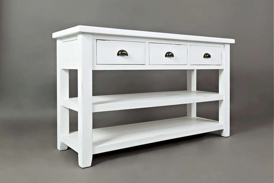 Jofran - Artisans Craft Sofa Table in eathered white - 1744-4 view 2