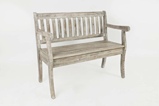 Jofran - Artisans Craft Storage Bench in ashed Grey - 1743-42 view 2