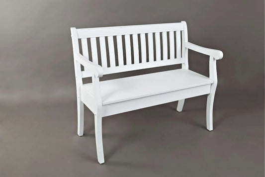 Jofran - Artisans Craft Storage Bench in weathered white - 1744-42 view 2