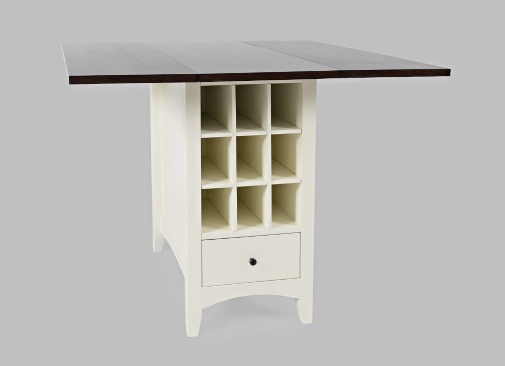 Jofran - Asbury Park Storage Counter Drop Leaf Table in white/Autumn - 1806-48 veiw 1