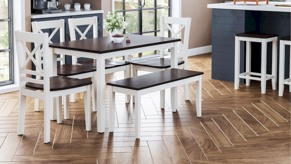 Jofran - Asbury Park X Back Chair in white/Autumn (Set of 2) - 1805-373KD view 6