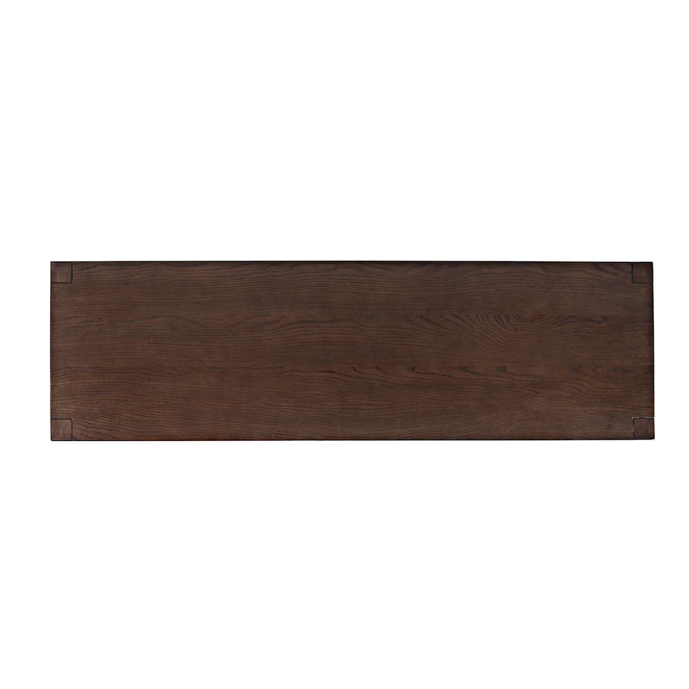 Jofran - Auburn Hills 60in Contemporary Media Console with Tempered Glass Doors, Drawers and Adjustable Shelves in Dark Oak - 2499-60 view 7