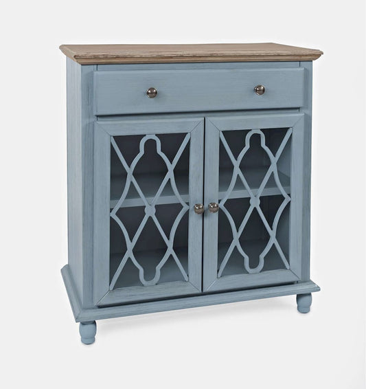 Jofran - Aurora Hills 2 Door Accent Chest - Blue / Bisque - 1997-31 view 2